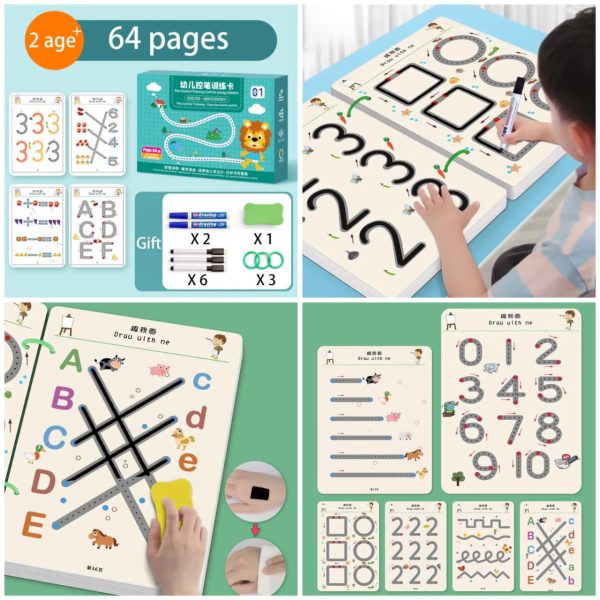 Kids Educational Learning Tracing Book