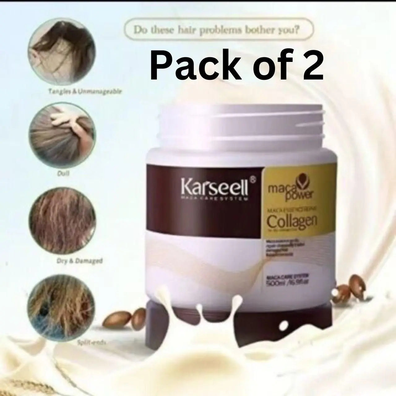 Karseell Maca Power Collagen Hair Mask 100ml (Pack of 2) mwa8y7-0i