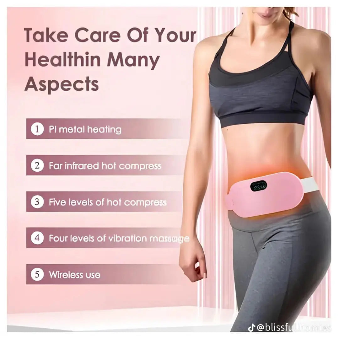 Period Pain Relief Heating Pad - Fast Heating Massage Pad Trendify Souq