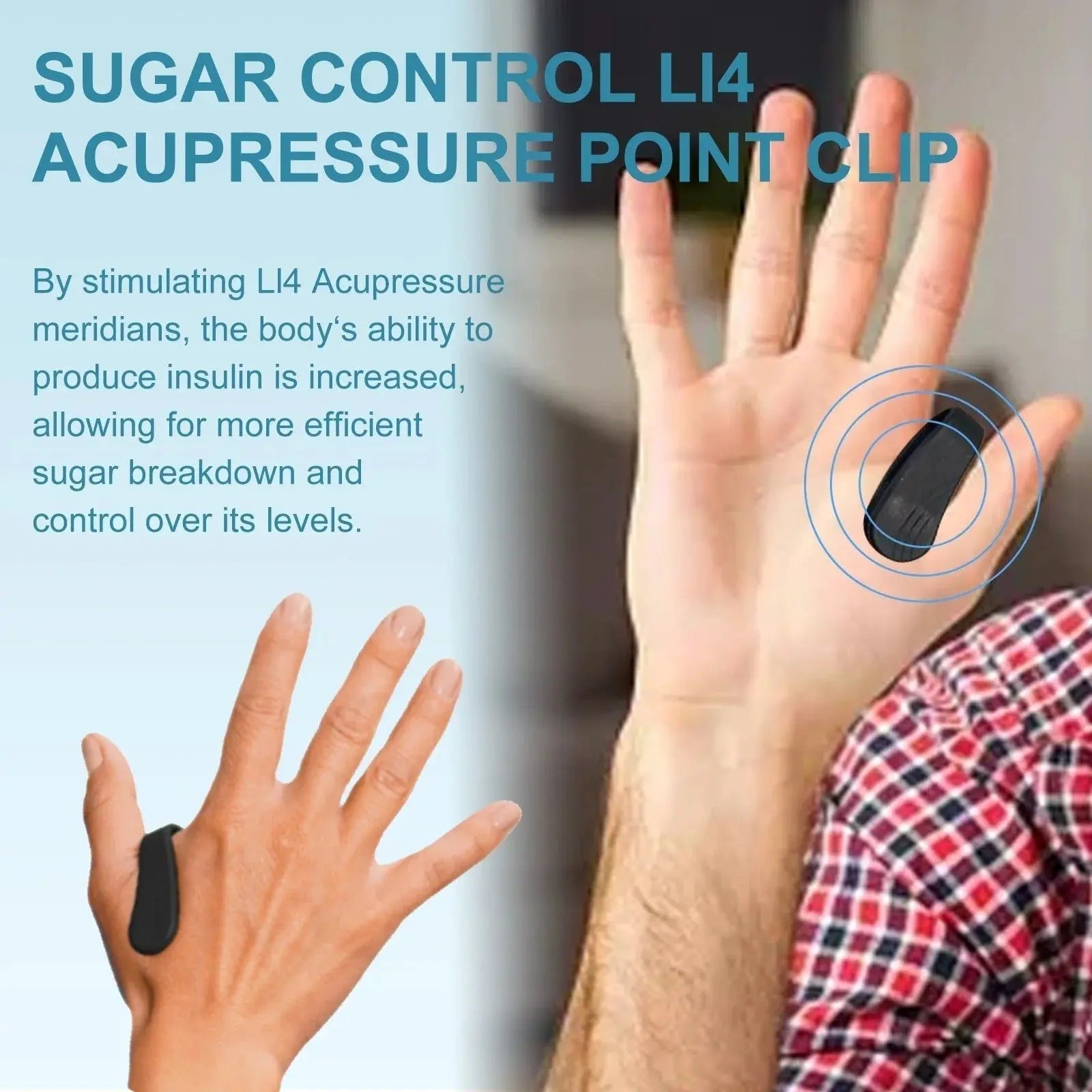 SUGAR CONTROL  ACUPRESSURE POINT CLIP Zeenat Aura