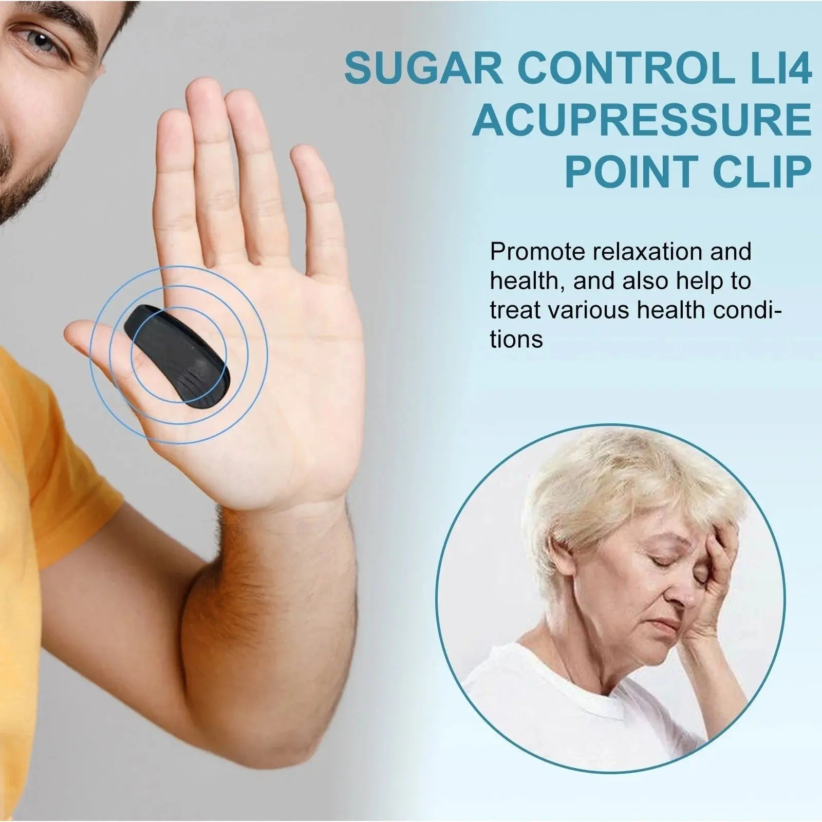 SUGAR CONTROL  ACUPRESSURE POINT CLIP Zeenat Aura