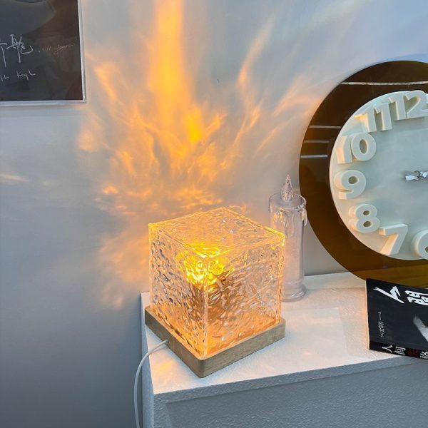 Dynamic Rotating Water Ripple Night Light 3 Colors